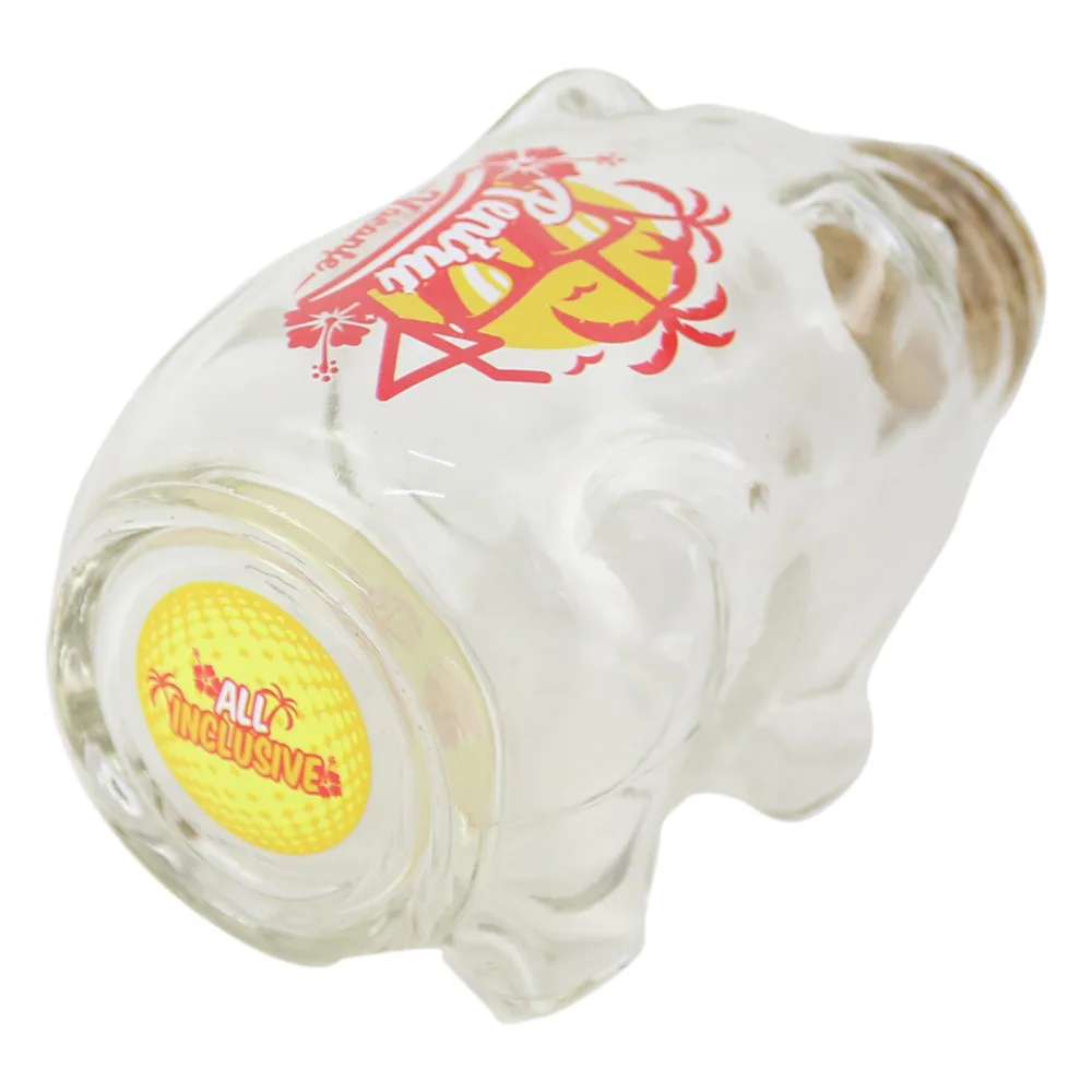Pusculita din sticla "Pentru Vacante/All inclusive" 13x8 CM - imagine 2