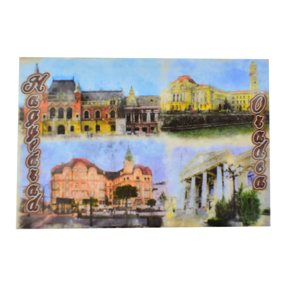 Magnet frigider din plastic, Oradea 8x5 CM
