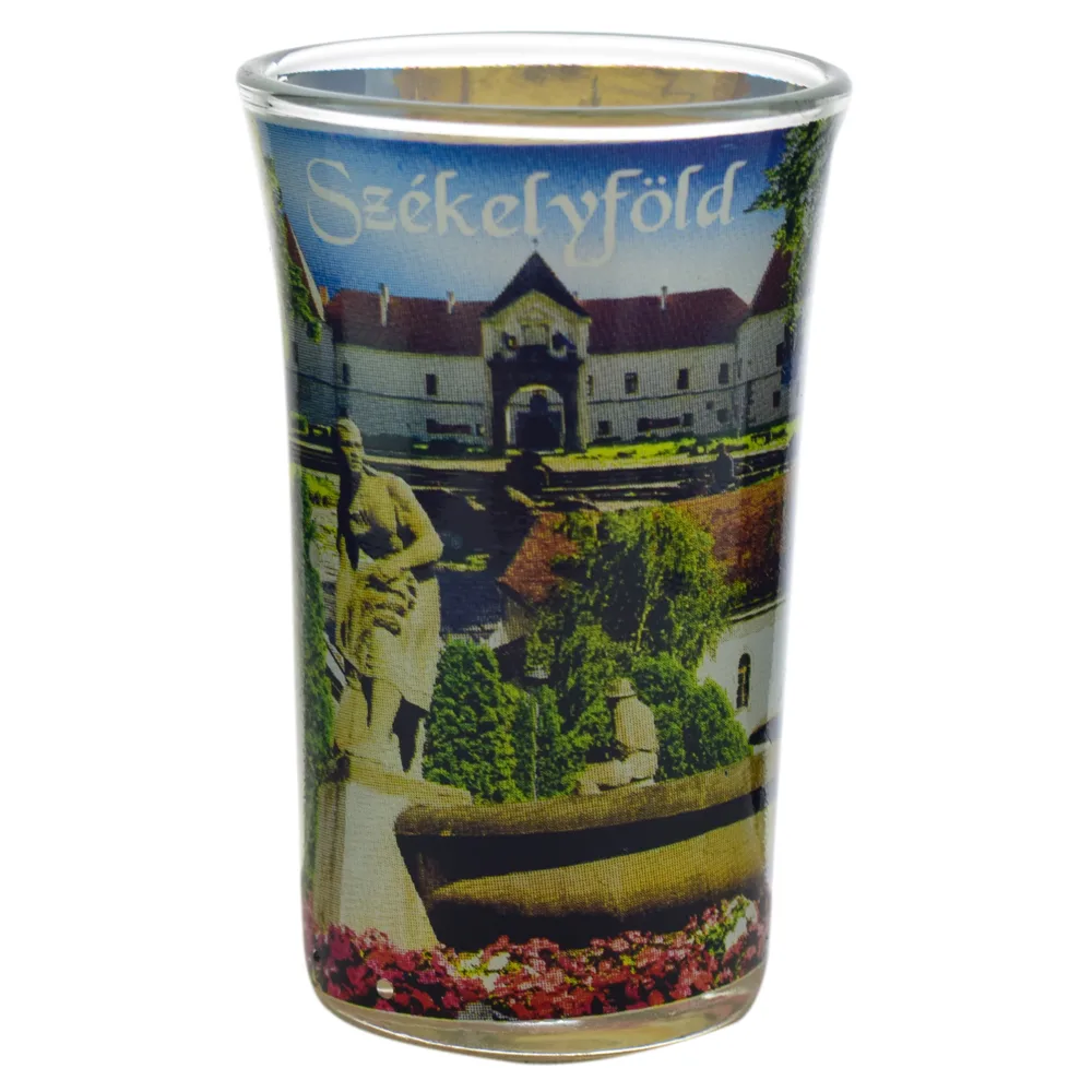 Pahar tip shot realizat din sticla - Design Szekelyfold
