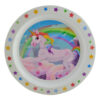 Farfurie intinsa din plastic Unicorn, 22 CM