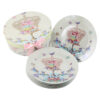 Set 6 farfurii petnru desert 19 CM, Coroana, cu cutie cadou