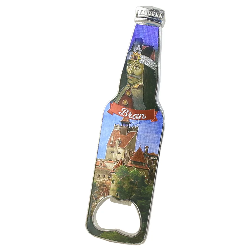 Desfacator sticle cu magnet Castelul Bran 12 CM