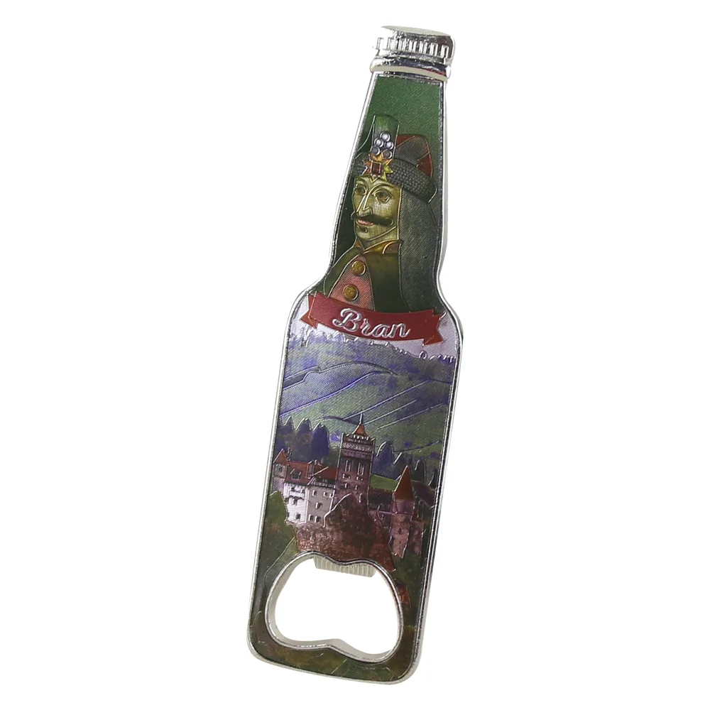 Desfacator sticle cu magnet Castelul Bran 12 CM - imagine 2