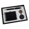 Set cadou 3 piese pentru barbati - Port card/Breloc/Pix