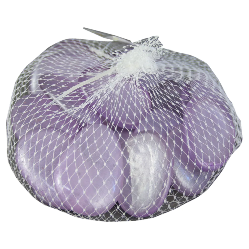 Pietre decorative din sticla Mov transparent 4 CM - 500 gr