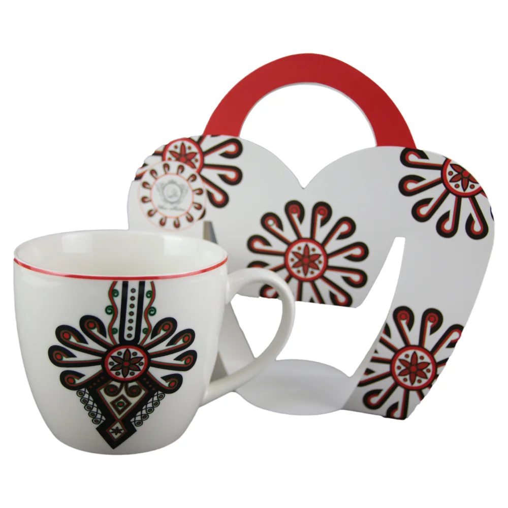 Cana portelan 460 ml, "Parzenica" in cutie decorativa