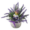 Aranjament floral cu figurina Lavanda 18 cm