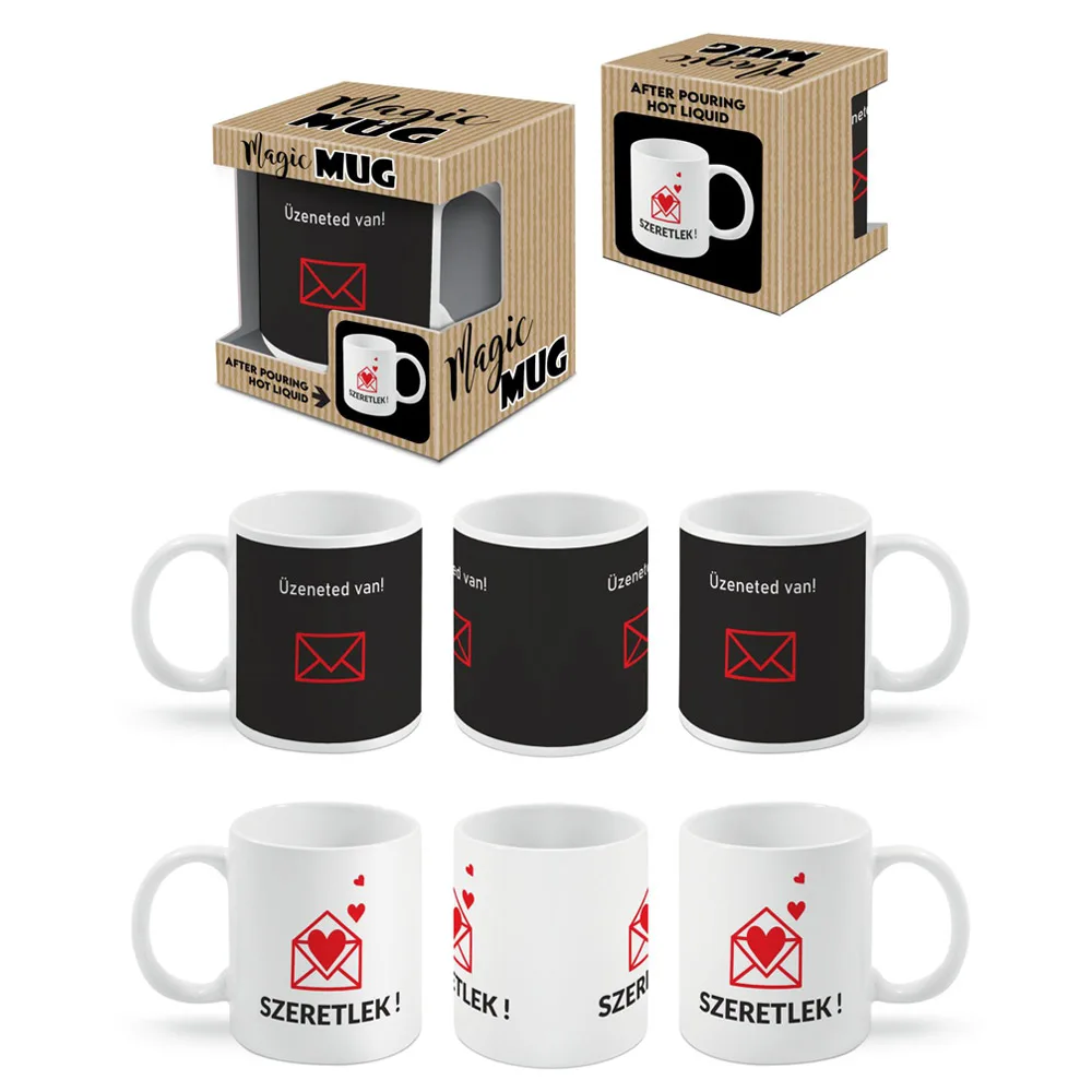 Cana termosensibila 300 ml "Uzeneted van" - Magic Mug