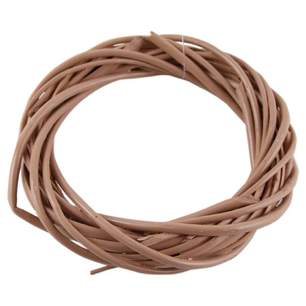 Coroana pentru decor din rachita 15 CM - Rosegold