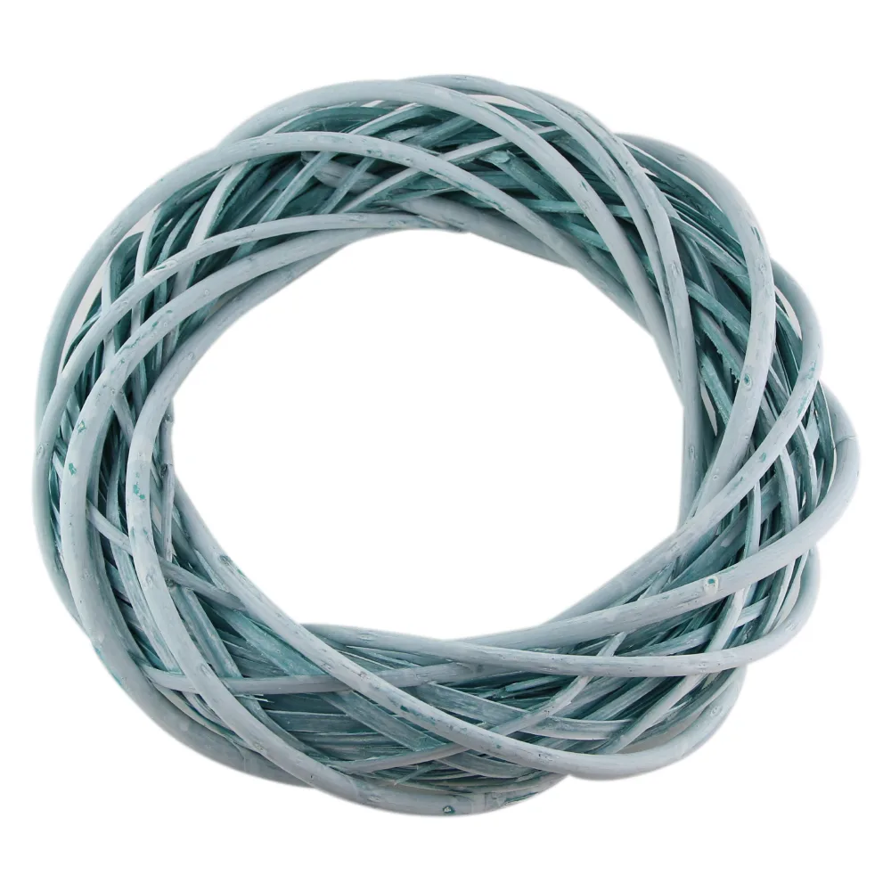 Coroana pentru decor din rachita 35 CM - Menta