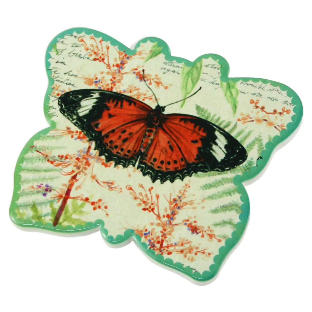 Suport pahare din ceramica Fluture 12x10 CM - imagine 2