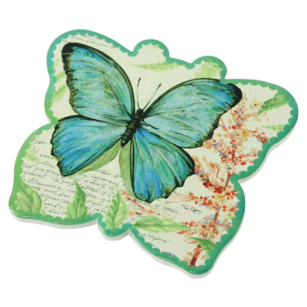Suport pahare din ceramica Fluture 12x10 CM - imagine 3