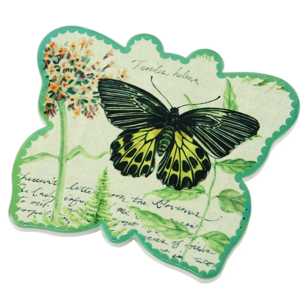 Suport pahare din ceramica Fluture 12x10 CM - imagine 4