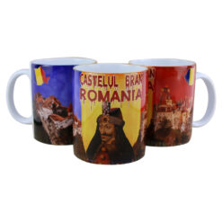Cana din ceramica Castelul Bran 330 ml, Romania
