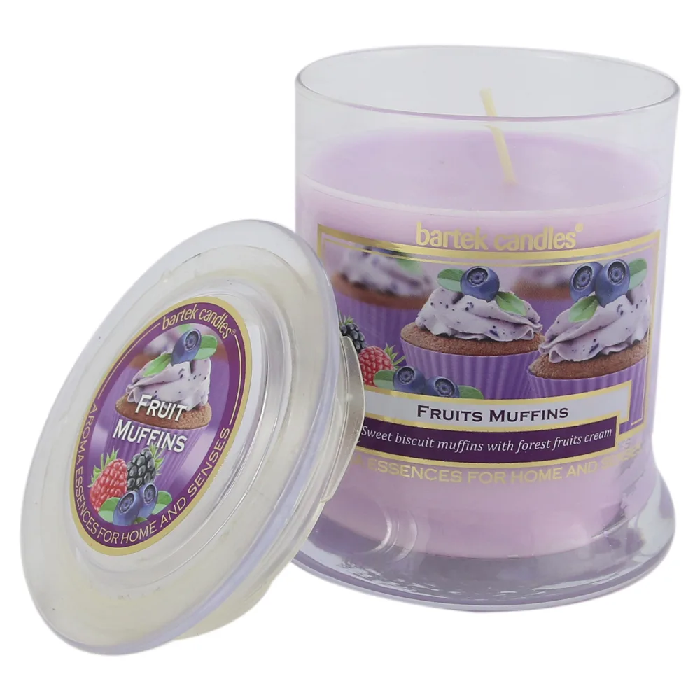 Lumanare parfumata in borcan de sticla Fruits Muffins 260 gr - imagine 2