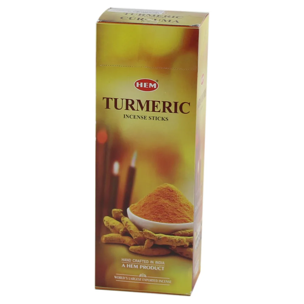 Betisoare parfumate Turmeric, 6 cutii de 20 de betisoare, HEM product