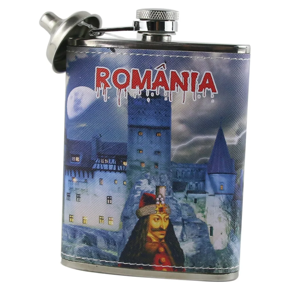 Plosca cu palnie Castelul Bran 210 ml, Romania