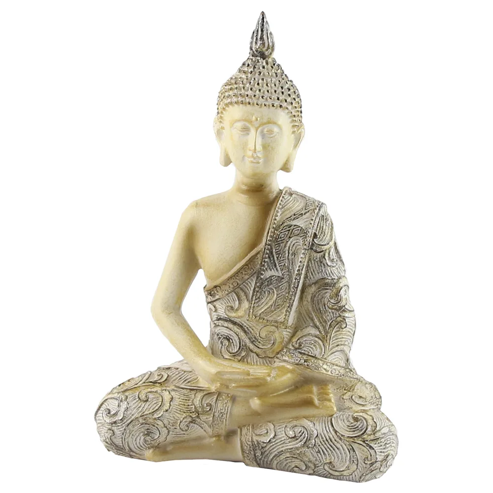 Statueta Buddha, 20 CM, din rasina, cu sclipici - imagine 3
