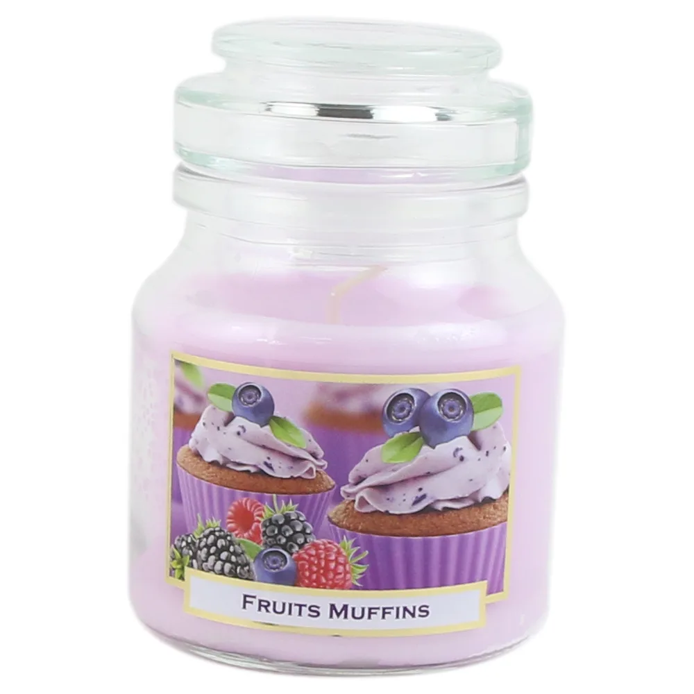 Lumanare parfumata in borcan Fruits Muffins 130 gr - imagine 2