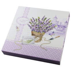 Alternative view of Set tacamuri pentru tort 8 piese cu maner din ceramica Lavender Passion