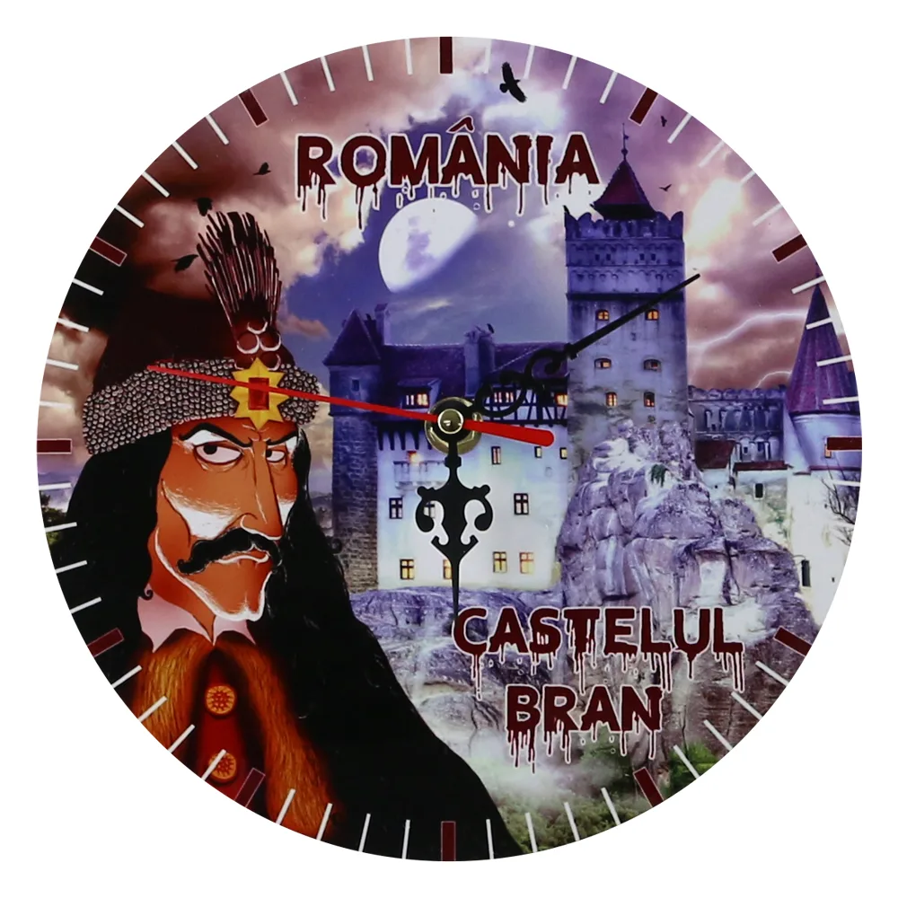 Ceas perete din lemn 20 CM, Romania, Castelul Bran