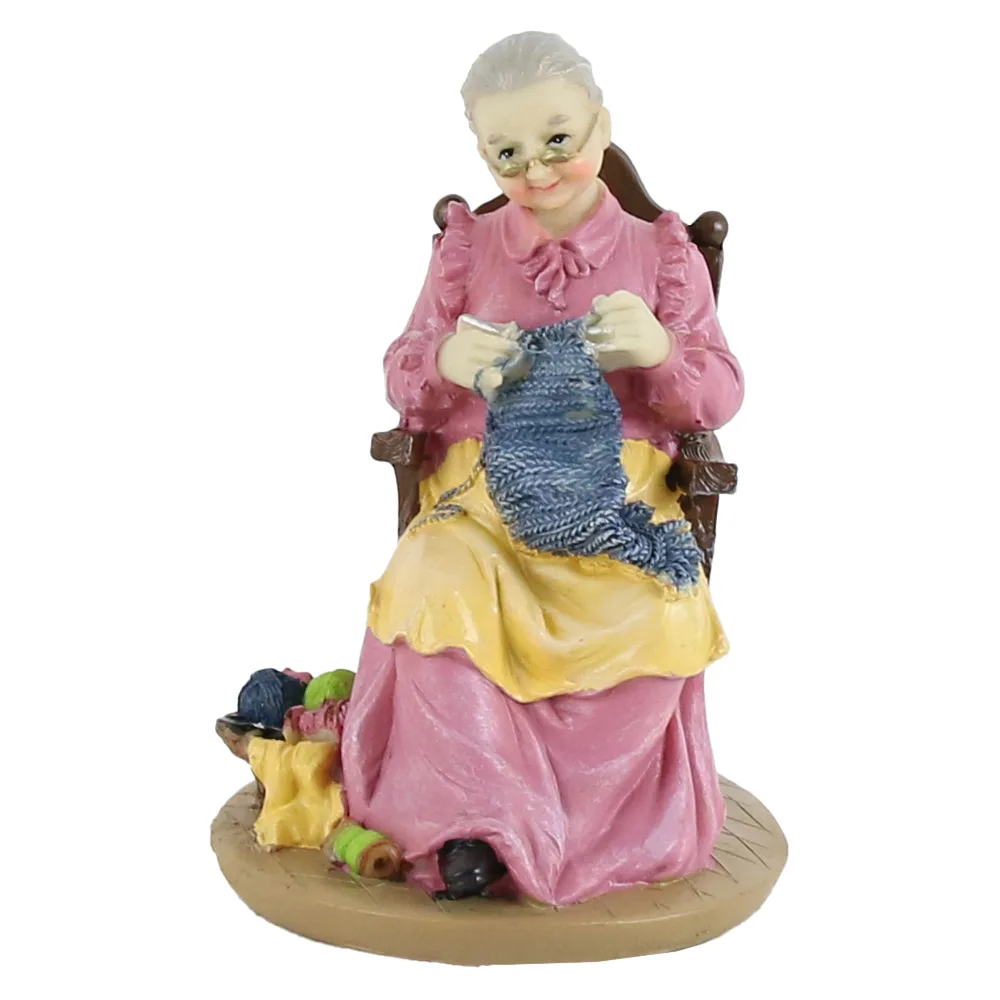 Figurina decorativa din rasina 16 CM, Batrana/Batran