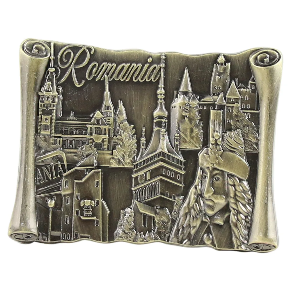 Magnet frigider din metal 6.5x5 CM, Romania, Castele - imagine 2