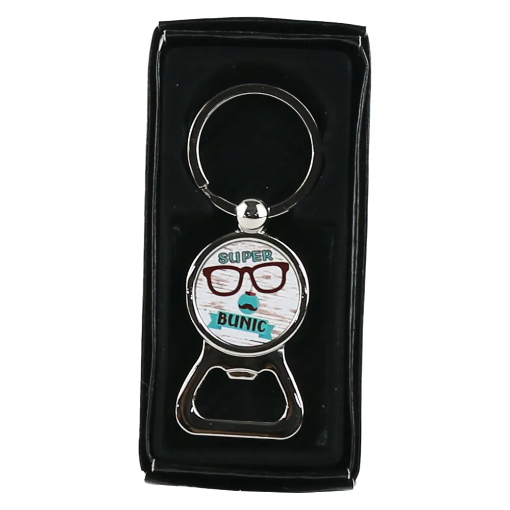 Breloc cu desfacator de sticle "Super Bunic" 3x8 CM