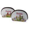 Geanta cosmetica "Romania" 20x15 CM, din piele ecologica, Castele