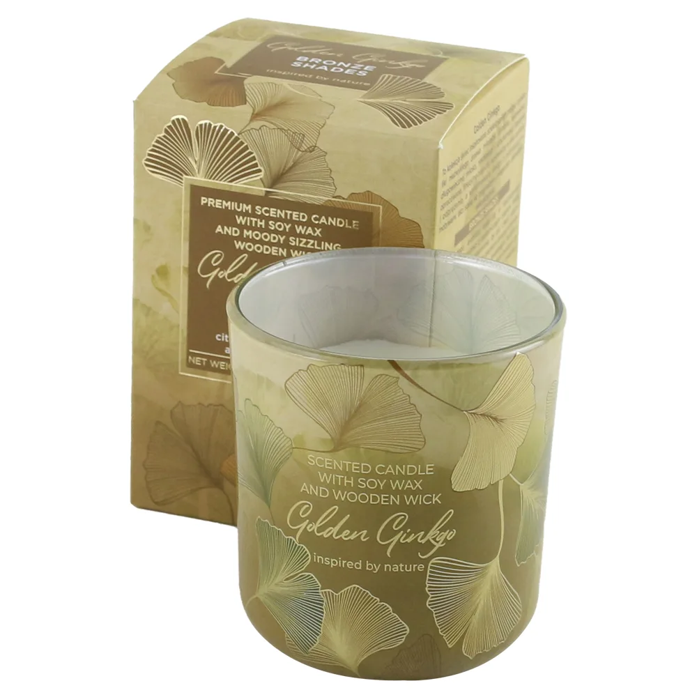 Lumanare parfumata in pahar 150 gr Golden Ginkgo - imagine 2