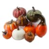 Set 9 dovlecei decorativi din polifoam 4 - 7 cm, multicolor