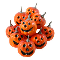 Set 10 dovlecei Halloween din polifoam 5 cm