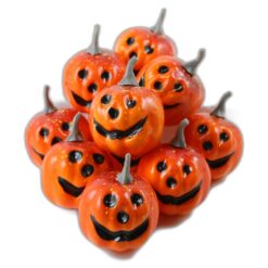 Set 10 dovlecei Halloween din polifoam 5 cm