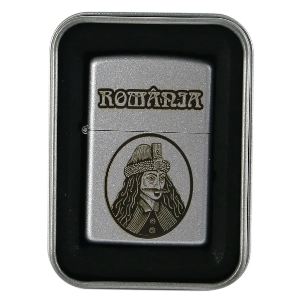 Bricheta metalica "Romania", 4x5.5 CM, Vlad Tepes