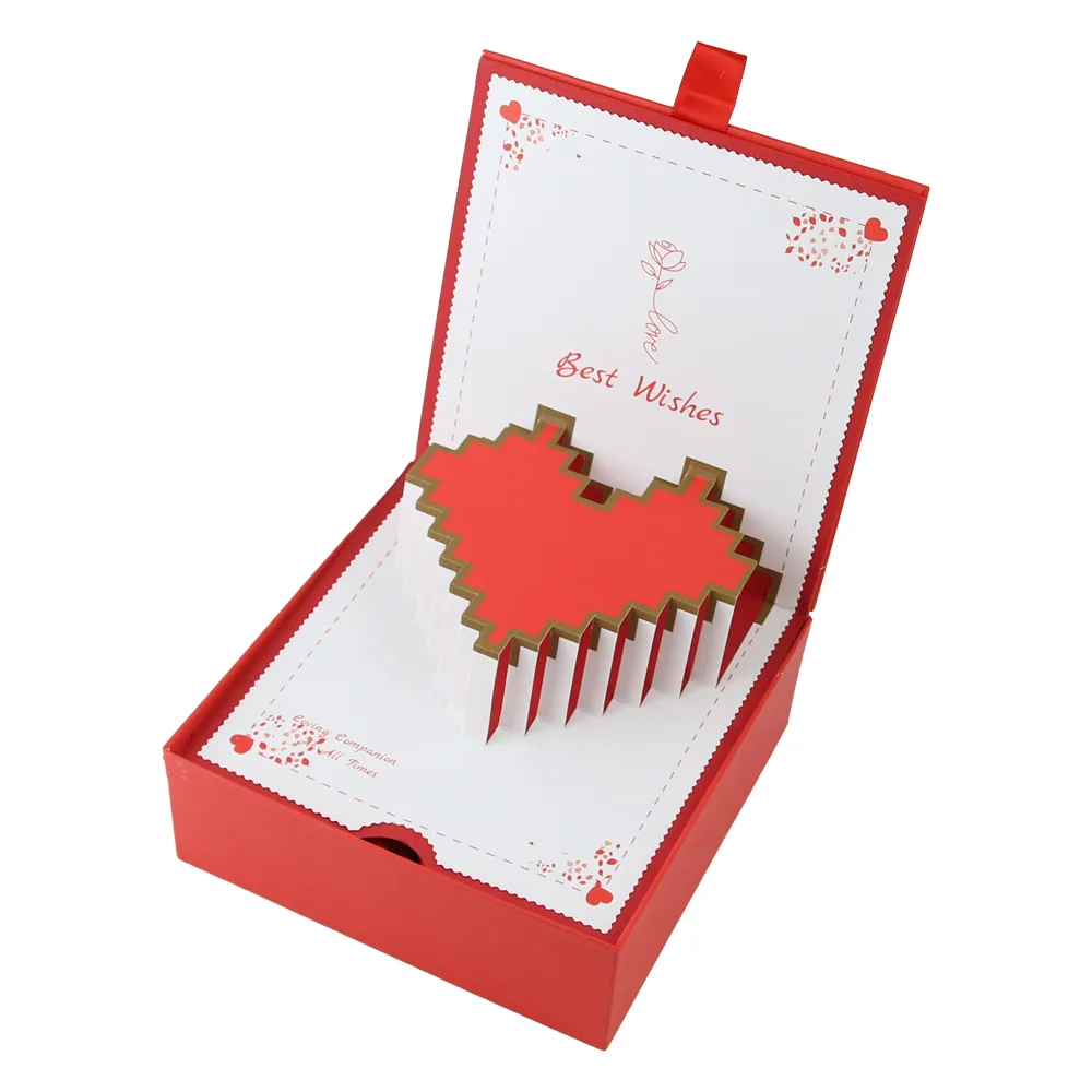 Cutie cu trandafiri "Love", cu spatiu pentru bijuterii, 15x15 CM, cu punga cadou - imagine 2
