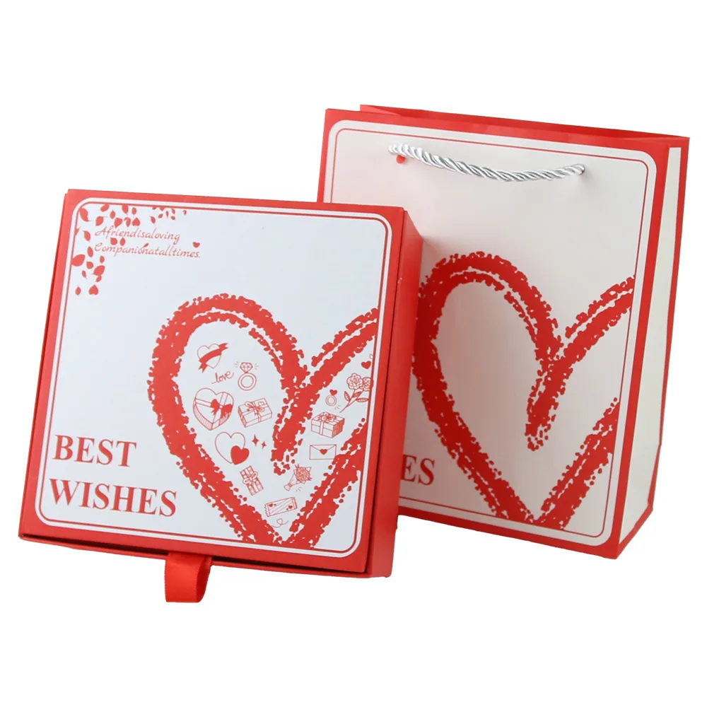 Cutie cu trandafiri "Love", cu spatiu pentru bijuterii, 15x15 CM, cu punga cadou - imagine 3