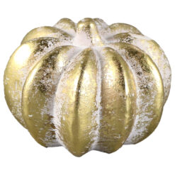 Dovleac decorativ din ceramica 9 x 7 cm, auriu