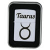 Bricheta metalica "Taurus", 3.5x5 CM, Alb, Taur