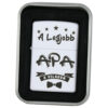Bricheta metalica "A legjobb Apa a vilagon", 3.5x5 CM, Alb