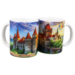 Cana din ceramica Castelul Corvinilor 330 ml, Romania