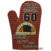 Manusa de bucatarie "Viata incepe la 60", din textil, 27 CM