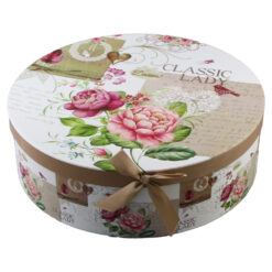 Alternative view of Set 6 cesti din ceramica cu farfurii, 220 ml, "Classic Lady", in cutie cadou