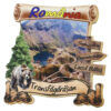 Magnet frigider din lemn "Transfagarasan" 8x8 CM, Romania