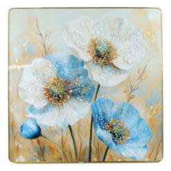 Tablou 3D cu pietricele stralucitoare 40 x 40 cm Maci infloriti