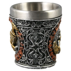 Alternative view of Pahar shot din metal si rasina Cavaler 5x6 CM, m.256B