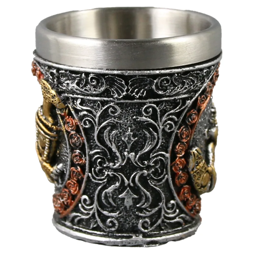 Pahar shot din metal si rasina Cavaler 5x6 CM, m.256B - imagine 2
