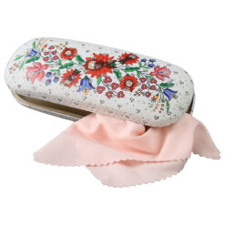 Alternative view of Toc pentru ochelari "Romania" 16 x 6 cm motive florale cu laveta