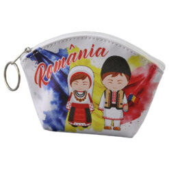 Breloc tip gentuta suvenir Romania 12 x 9 cm Copii in port traditional