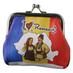 Gentuta cosmetica mini suvenir Romania 10 x 8 cm  Cuplu in port traditional