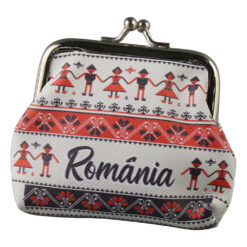 Gentuta cosmetica mini suvenir Romania 10 x 8 cm Dansatori populari